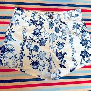 Rhythm Floral print high rise polyester shorts-size 4